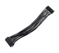 Mobestech Câble d'alimentation ATX 24 Broches Rallonge Mâle à Femelle 30 Cm Fil de Cuivre Pur 18 Awg Extension pour Carte Mère Composant Informatique Compatible Alimentation Interne Pc
