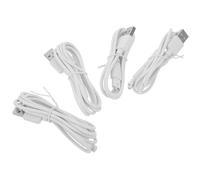 Mobestech Câble de Chargeur USB pour Hydropulseur, 4pcs, TPE, Prévention des Connexions Lâches, Alimentation Fiable, Blanc, pour Hydropulseur Portable, Voyages d'Affaires et Maison
