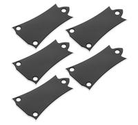 Mobestech Cache-Tige de Réglage en Métal Motif Horloge pour Guitare Basse Électrique Plaque de Manche 3 Trous Accessoire de Protection Truss Rod Lot de 5 set de Pièces pour Entretien et