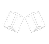 Mobestech Cadre Abat-jour en Fer 2pcs pour Diy, Support Robuste et Polyvalent, Armature Suspendue pour Chambres et Studios, Design Créatif et Fonctionnel