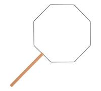 Mobestech Cadre d'Éventail Classique Fait Main Armature en Fer, Poignée Courte, Ventilateur Pliant, pour Artisans Novices, Usage Lors de Cérémonies Traditionnelles et Créations Artisanales