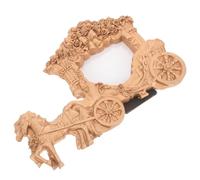 Mobestech Cadre Photo Vintage de Table en Résine Dorée de Calèche, Décoration Mariage Élégant pour Photos Souvenirs, Support Décoratif Rétro pour Salon ou Chambre, Présent Original