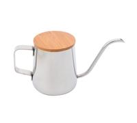 Mobestech Cafetière Acier Inoxydable avec Bec Long Étroit et Couvercle Bouilloire Manuelle pour Café et Thé Contrôle Précis Débit Eau Poignée Isolante pour Usage Domestique