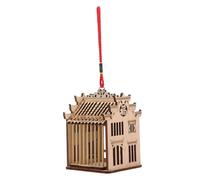 Mobestech Cage à Sauterelles Portable en Bois Naturel, Cage De Cricket Compacte pour Observation en Plein Air, Récipient Écologique pour Amateurs De Nature Et Garçon Et Filles Curieux