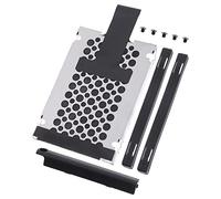 Mobestech Cage de Disque Dur en Métal Noir 7mm pour Support et Couvercle, Accessoire Complet pour Montage et Fixation Fiable