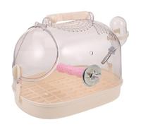 Mobestech Cage De Transport Transparente pour Perroquets Léger Et Compact avec Perchoir Amovible Et Bac De Nettoyage Facile pour Oiseaux