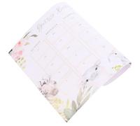 Mobestech Calendrier Mural de Compte à Rebours Naissance Bébé Calendrier Mensuel en Papier Rose pour Rendez-Prédiction Date D’Accouchement Décoration Chambre Bébé