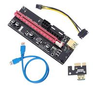 Mobestech Carte Extension Pcie Adaptateur Graphique vers Carte Extension avec Deux Connecteurs Broches Connecteur Broches