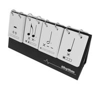 Mobestech Cartes de Rythme Musical pour Débutants Cartes Exercices Portables avec Calendrier Intégré Outil Pratique pour Améliorer la Lecture à Vue Terminologie Musicale