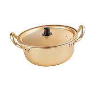 Mobestech Casserole Aluminium pour Nouilles Instantanées Pot à Deux Poignées Résistantes Chaleur pour et