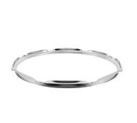 Mobestech Cercle de Batterie 13 Pouces 8 Tirants 12 MM Épaisseur Métal Argenté Accessoire Percussion Jazz Compatible Tom et Caisse Claire Améliore Son pour Concerts et Enregistrements