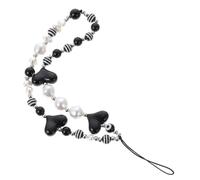 Mobestech Chaîne de Téléphone Portable à Perles Acryliques Lanière Anti-perte Décorative pour Badge Identification Cordelette Anti-chute Légère