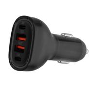 Mobestech Chargeur Voiture USB 4 Ports 100W Charge Rapide Adaptateur Secteur Allume-Cigare Compatible Smartphones Multiprise USB pour Voyages et Déplacements Quotidiens