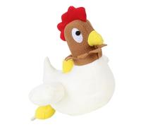 Mobestech Chien en Peluche Adorable Forme Poule Fuite de Nourriture et Fonction Puzzle en Polaire et Coton, pour Entraînement et Amusement