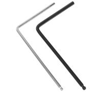 Mobestech Clé de Réglage du Manche Guitare Lot de 2 Métal 4 MM Argenté 5 MM Noir Outil Entretien Acoustique Électrique Basse Réglage Truss Rod Portable Compact pour Musicien Studio Scène