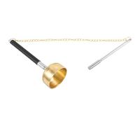 Mobestech Cloche à Main Bouddhiste Laiton pour Prière Instrument de Percussion Portatif Clair et Puissant pour Méditation et Rituels