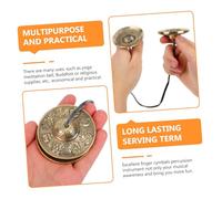 Mobestech Cloche de Méditation Cuivre Pur Petite Cymbale Tibétaine pour Yoga et Pratique Spirituelle Instrument de Percussion Bouddhiste et Harmonie pour Relaxation et Énergie Positive