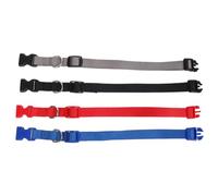 Mobestech Collier Réfléchissant pour Chien 4pcs en Nylon Ajustable avec Boucle à Libération Rapide et Anneau Métallique, pour Chiots et Promenades du Soir