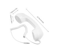 Mobestech Combiné Téléphonique Vintage pour Ligne Fixe Récepteur Filaire Ergonomique Au Design Élégant et Compatible Plupart des Téléphones