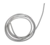 Mobestech Conduit Flexible en Acier Inoxydable Argenté pour Câblage Électrique, Protection Renforcée des Câbles Résistance aux Intempéries, pour Gaines D'échappement