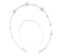Mobestech Couronne Halo Motif Étoile Diadème Décoratif Pour Fille Coiffe Halo Vintage