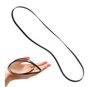 Mobestech Courroie en Caoutchouc Noire de Remplacement pour Phonographe, Ceinture Résistante et Fiable de 49cm, pour Platine Vinyle et Tourne-disque