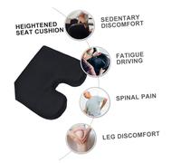 Mobestech Coussin De Siège à Rebond Lent Pour Voiture Et Maison Design Creux u Pour Soulager La Pression Des Hanches Adapté Courbe Naturelle