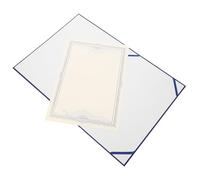 Mobestech Couverture de Certificat Bleu 285X224 CM Porte-Certificat en Papier Dossier de Diplôme Léger Protège-Document A4 pour Titulaires de Certificat et Rapports Importants