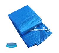 Mobestech Couverture en PE Gonflable Piscine Imperméable Ronde pour Protecteur Anti-poussière Tissu Facile à Ranger Sol Famille et Amis