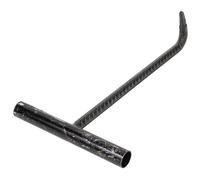 Mobestech Crochet de Couvercle de Regard T 40 CM en Acier Renforcé Crochet de Traction Métallique pour Lève-Plaque d'Égout Outil Pratique pour Ouverture de Porte Roulante Levier Sécurisé