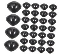Mobestech Crochet Nez Sécurité Plastique pour Fabrication Poupées DIY Nez Peluches Noirs Triangulaires Accessoires pour Création Jouets Peluche Animaux Kit Bricolage Parents-garçon Fille