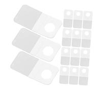Mobestech de Languettes Adhésives Transparentes avec Trou Rond 100 Pièces Légères et Polyvalentes en Pvc pour Affichage en Magasin, Bureau ou Domicile