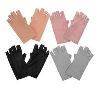 Mobestech de Moufles de Protection Solaire Anti-uv Protection Tout en Permettant Lot de 4 en Spandex Respirant Lot de 4 Design Souple Protection Tout en Permettant pour Femme pour Nail Art et Camping