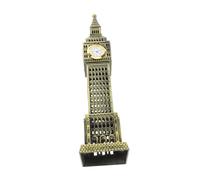 Mobestech Décoration De Bureau Big Ben Modèle Métal Vintage Figurine Horloge Statue Architecturale Ornement De Chambre Décoration Intérieure Modèle De Londres
