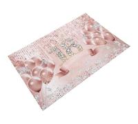 Mobestech Décoration de Fête 18 Ans Toile de Fond Rose Gold en Tissu Lavable Légère et Résistante pour Photo et Anniversaire Bannière Suspendue D’Arrière-Plan Festive pour Mur ou Porte