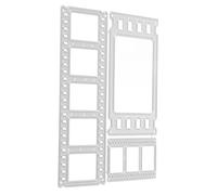 Mobestech DIY Cutting Die Mold Set Film Roll Shape Metal Cutting Dies For Scrapbooking Photo Album Card Crafting Sturdy Stainless Steel Embossing Stencil