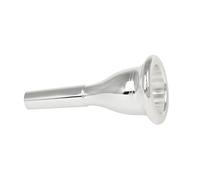 Mobestech Embouchure de Tuba Laiton avec Finition Cnc Argentée Accessoire Musical et Précis pour Instrument à Vent