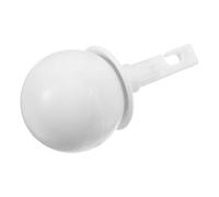 Mobestech Embout de Canne à Crochet Blanc Bille Rotative Accessoire en Plastique pour Canne de Stabilité Embout de Roulement Assisté Compatible Usage Intérieur et Extérieur pour Aveugles