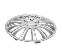Mobestech Enjoliveurs De Roue 14 Pouces Universels Argentés 4 Pièces Cache-moyeux Automobiles Plastique Résistant Automobile Protection Moyeu Voiture Usage Extérieur
