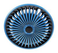 Mobestech Enjoliveurs De Roue Automobiles 13 Pouces Lot De 4 Compatible Plupart des Véhicules Design Bleu Noir Installation Facile Accessoire Décoratif pour Voitures