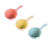 Mobestech Ensemble 3 pièces louche à eau en plastique pour cuisine et jardinage avec design pratique pour arroser légumes et fleurs
