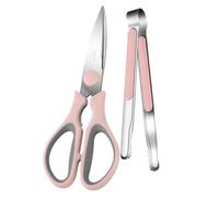 Mobestech Ensemble de Ciseaux Multifonctionnels Pinces Antidérapantes en Abs pour Barbecue en Acier Inoxydable 20cr13 pour Dîner Chez