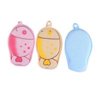 Mobestech Éponge De Bain Bébé De Poisson Lot De 3, Douce Et Absorbante Mousse Abondante, Coton Et Polyester, Bain Quotidien Des Garçon Et Filles