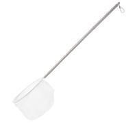 Mobestech Épuisette Télescopique en Acier Inoxydable Filet Fin Petite Épuisette Portable pour Aquarium et Étang Outil de Pêche Polyvalent pour Crevettes et Poissons Manche Extensible