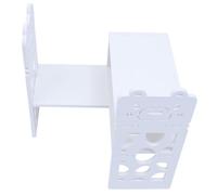 Mobestech Étagère de Bureau Petite Bibliothèque Blanche Rangement pour Magazines et Petits Objets Facile à Assembler et Nettoyer Adaptée Bureau et Chambre