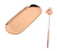 Mobestech Éteignoir Bougie INOX avec Coupe-mèche et Plateau Outil Soin Bougie Sûr pour Dîner Romantique et Rassemblements Familiaux