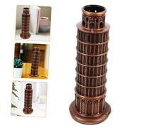 Mobestech Figurine Tour de Pise Alliage Métallique Statue Architecturale Décorative pour Maison Bureau Ornement Bâtiment Unique