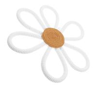 Mobestech Fleur Murale tissée Rustique Nursery décor Suspendu Marguerite Macrame Mural macramé Mural décoration tenture Murale Mur de Fleurs tissé décor de Mur de Fleur Corde de Coton