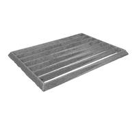 Mobestech Gril de Camping en Fonte Rectangulaire, Noir, pour Barbecue en Extérieur, Surface de Cuisson Spacieuse, Facile à Nettoyer, pour Jardin et Camping