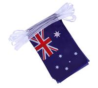 Mobestech Guirlande Drapeaux Australiens Décorative PVC Banderole Suspendue pour Fête Fanions Colorés et Résistants Décoration Intérieure et Extérieure